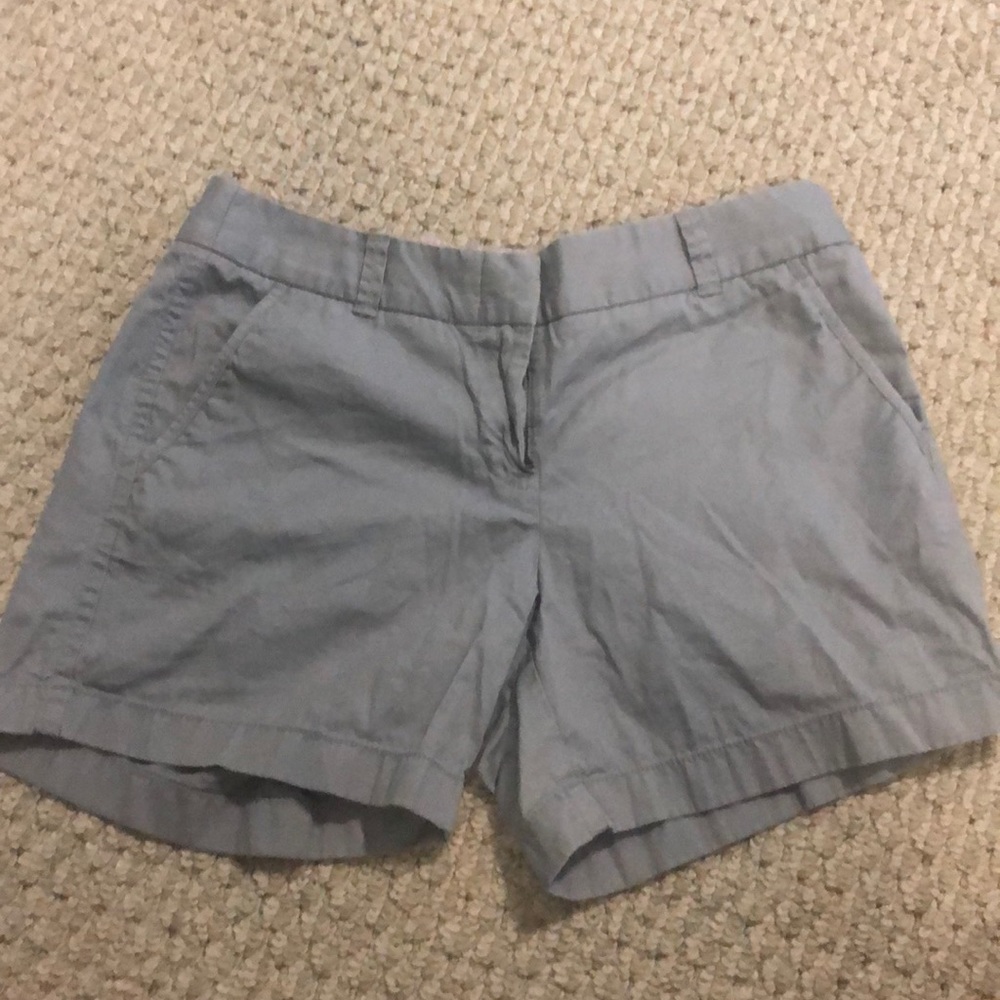 5 in grey jcrew chino shorts size 4